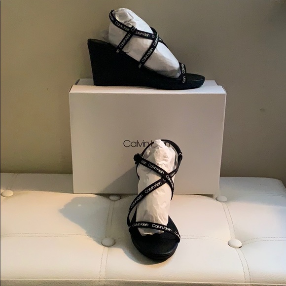 Calvin Klein Shoes - CALVIN KLEIN SANDALS, WEDGE, SIZE 9M